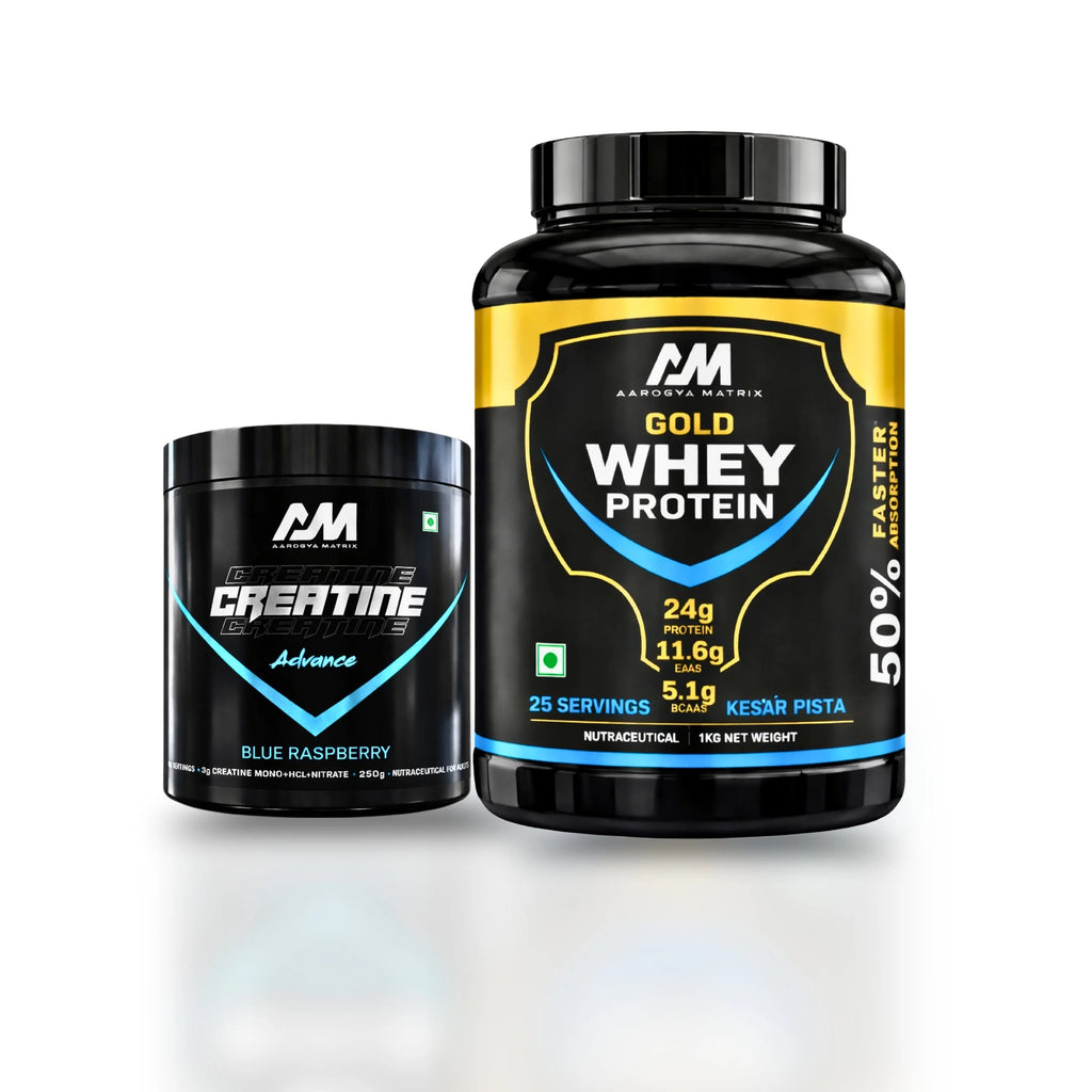 Aarogyamatrix Creatine Advance with Whey Protein 1 Kg