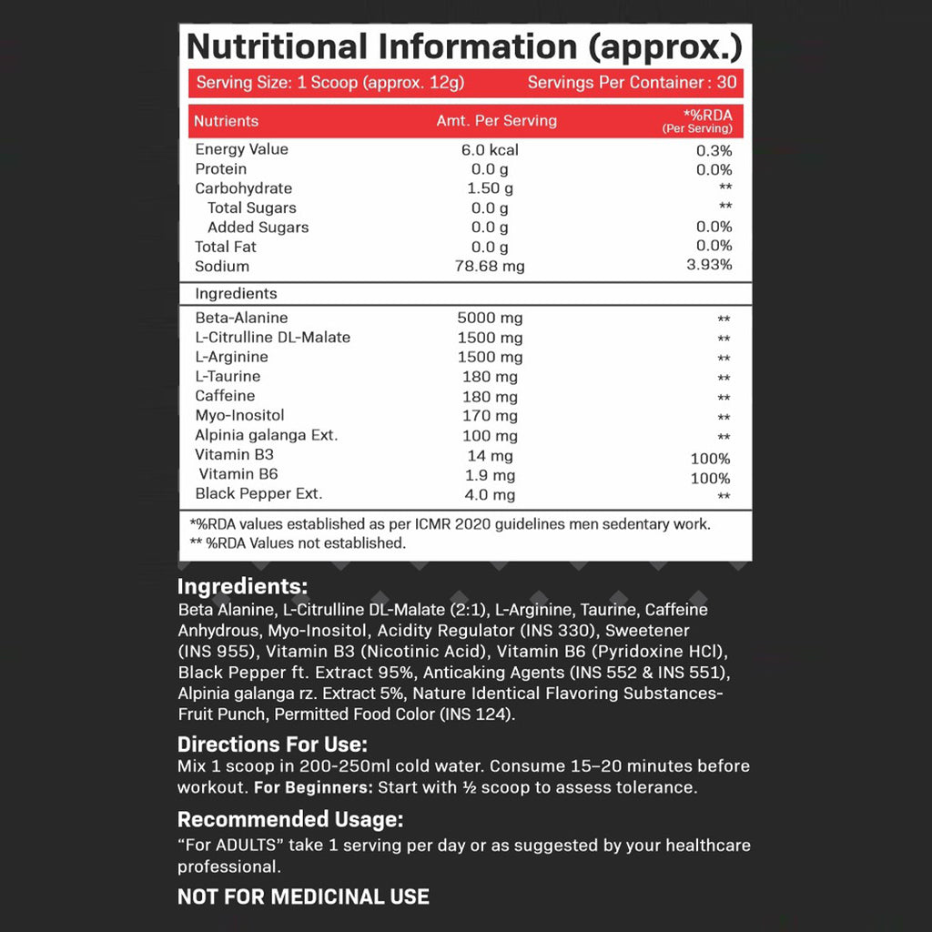 Argoyamatrix Hell Fire Pre-Workout