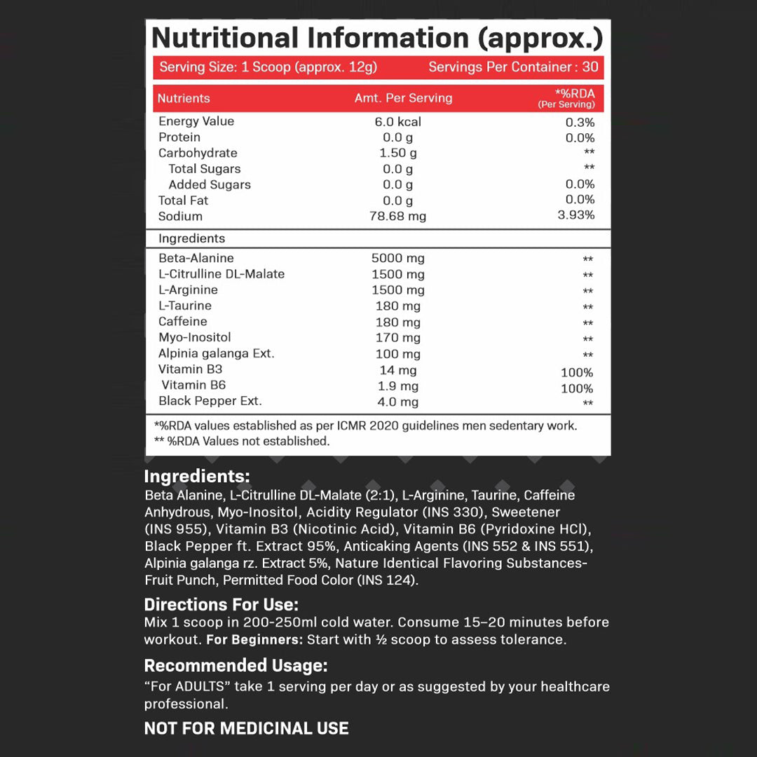 Argoyamatrix Hell Fire Pre-Workout